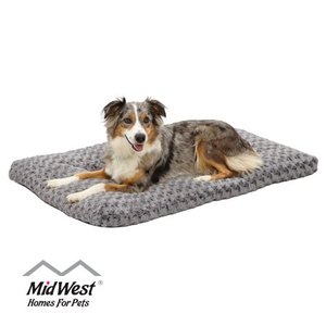 lot 54 image: Midwest Quiet Time Pet Bed Deluxe Gray