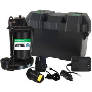 lot 55 image: WAYNE ESP25 12-Volt Battery Backup Sump System