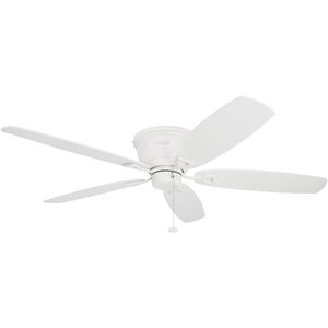 lot 60 image: 52 Honeywell Glen Alden White Hugger Ceiling Fan