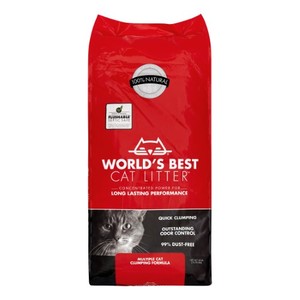 lot 74 image: Worlds Best Cat Litter- Multiple Cat Formula - 28lb
