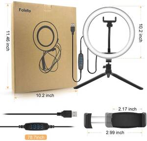 lot 7 image: Ring Light 10 for YouTube Video, Makeup Or Selfies