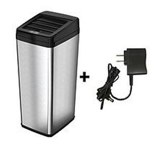 lot 135 image: iTouchless 14 Gallon Sliding Lid Automatic Sensor Trash can
