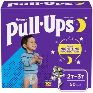 lot 150 image: Pull-Ups Boys Night-Time Training Pants, 2T-3T, 50 Ct
