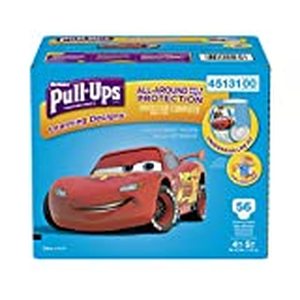 lot 157 image: Huggies Pull-Ups Boys Learning Designs Training Pants Giga Pack 4T-5T (56 Count), Multi-Colored