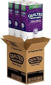 lot 153 image: Quilted Northern Ultra Plush Toilet Paper, 24 Supreme Rolls