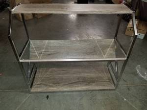 lot 6427 image: Modern style 3 Tier Rack with Metal Frame