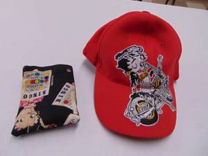 lot 3121 image: Betty Boop Hat and Sunglass Case