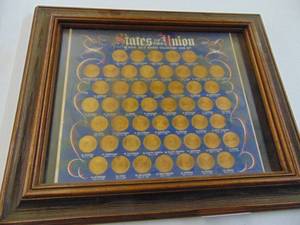 lot 3134 image: 50 State Solid Bronze Collector Coin Set