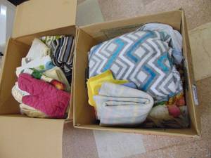 lot 3196 image: 2 boxes of Towels and Misc.
