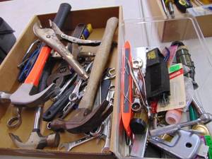 lot 3199 image: Wrenches hammers and more