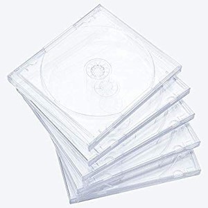 lot 1419 image: Maxtek 10.4 mm Standard Single Clear CD Jewel Case with Assembled Clear Tray