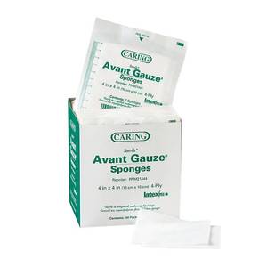 lot 1432 image: Medline Caring Non-woven Gauze Sponge - 4 Ply - 4 X 4 - 50box - White (PRM21444)