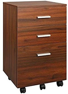 lot 1465 image: DEVAISE 3 Drawer Mobile File Cabinet, Wood