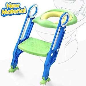 lot 1468 image: ADOVEL Potty Training Seat with Step Stool Ladder for Toddler