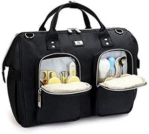 lot 1476 image: Unisex Versatile Diaper Bag Tote with Multiple Separate Pockets and Changing Pad