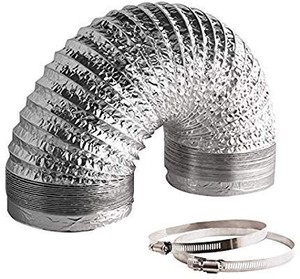 lot 1518 image: VIVOSUN 4 Inch 8 Feet Non-Insulated Flex Air Aluminum Ducting