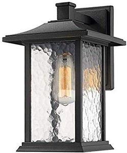 lot 1545 image: Beionxii Outdoor Wall Light Fixture, 1-Light Exterior Wall Lantern