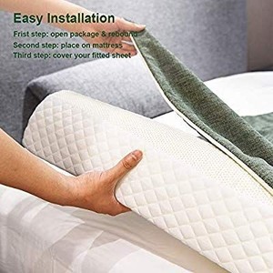 lot 1557 image: Shinnwa Toddler Bed Rail Bumper Guard 1 Pack Memory Foam Bed Bumper Guard Rail for Toddlers