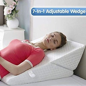 lot 1579 image: Adjustable Bed Wedge Pillow  Exclusive 7-in-1 Incline and Positioner
