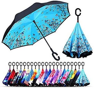 lot 1601 image: Owen Kyne Windproof Double Layer Folding Inverted Umbrella