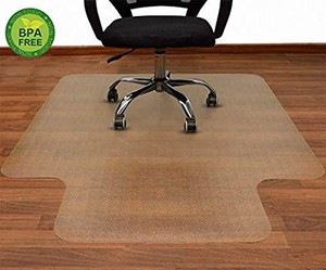 lot 1602 image: AiBOB 53 x 45 inches Office Chair mat for Hardwood Floor