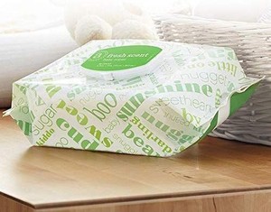 lot 1637 image: Amazon Elements Baby Wipes, Fresh Scent, 80 Count Flip-Top Pack
