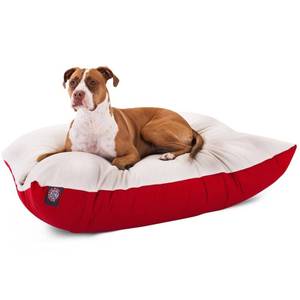 lot 1678 image: Majestic Pet Solid Color Rectangular Pillow Dog Bed