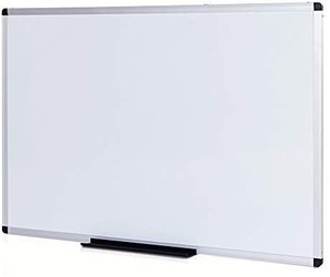 lot 1683 image: VIZ-PRO Magnetic WhiteboardDry Erase Board, 48 X 36 Inches, Silver Aluminium Frame