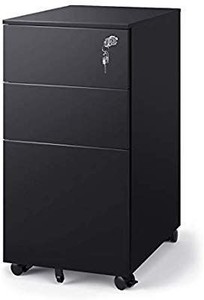 lot 1694 image: DEVAISE 3 Drawer Metal File Cabinet