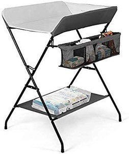 lot 1695 image: Costzon Baby Changing Table, Folding Diaper Station