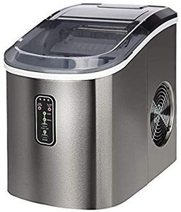 lot 1701 image: Euhomy Ice Maker Machine Countertop, Makes 26 lbs Ice in 24 hrs-Ice Cubes Ready in 9 Mins