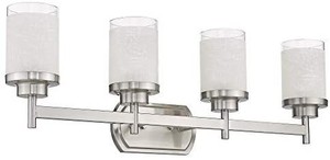lot 1706 image: Jazava Modern Bath Vanity Light Fixture, 4-Light Bathroom Wall Sconce
