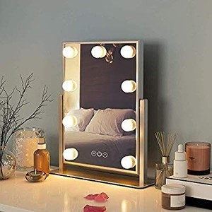 lot 1707 image: Lighted Vanity Makeup Mirror with Lights