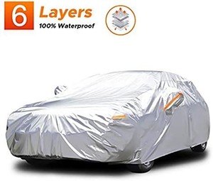 lot 1831 image: Audew All Weather Car Cover 6 Layer Breathable UV Protection