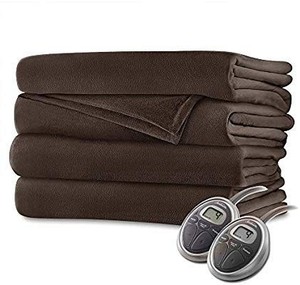 lot 1834 image: Sunbeam Velvet Plush Queen Heated Blanket
