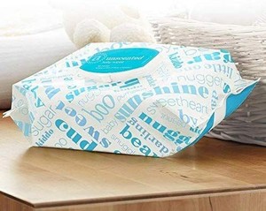 lot 1846 image: Amazon Elements Baby Wipes, Unscented, 80 Count Flip-Top 2 Pack