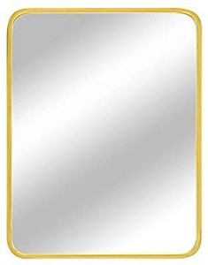 lot 1737 image: LEORISO 32�� x 24 Large Bathroom Mirror, Wall Mirror Gold Frame, 1.2�� Metal Framed Rectangular Mirror, Wall-Mounted Mirror for Horizontal or Vertical