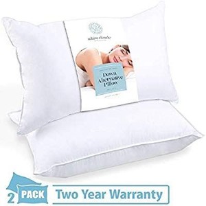 lot 1751 image: White Classic Luxury Bed Pillows for Sleeping