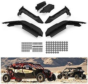 lot 1770 image: KIWI MASTER Fender Flares Extensions Compatible for 2017-2020 Can Am Maverick X3