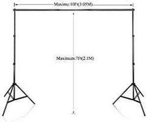 lot 1778 image: Slow Dolphin Photo Video Studio 10Ft Adjustable Backdrop