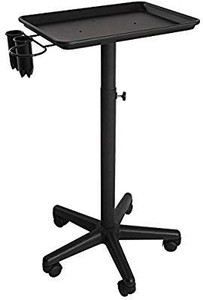 lot 1784 image: Saloniture Premium Aluminum Instrument Tray with Accessory Caddy - Black