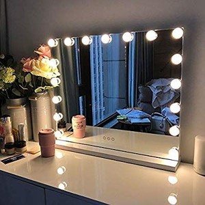 lot 1787 image: FENCHILIN Large Vanity Mirror with Lights