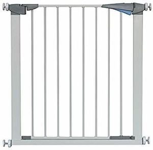 lot 1797 image: LEMKA Walk Thru Baby Gate,Auto-Close Safety Pet Gate Metal Expandable Dog Gate with Pressure Mount for Stairs,Doorways,Banister