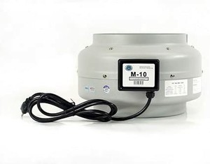 lot 1800 image: Tjernlund M-10 in-Line Duct Booster Fan, 810 CFM, 10