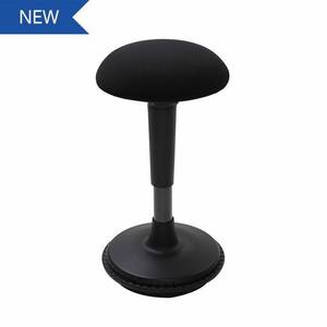 lot 4921 image: Flexispot Height Adjustable Wobble Stool BH1B , Black