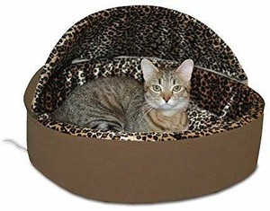 lot 4954 image: K&H Pet Products Thermo-Kitty Heated Pet Bed Deluxe Cat Bed