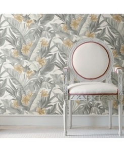 lot 4990 image: Neutral Paradise Peel And Stick Wallpaper