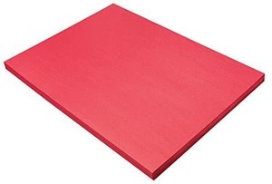lot 4993 image: Construction Paper, Holiday Red, 18 x 24