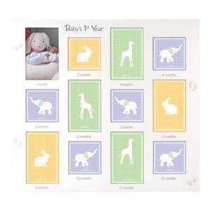 lot 5966 image: Malden International Designs Babys 1st Year Wall Collage