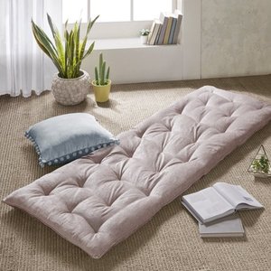 lot 5972 image: Blush Alder Chenille Lounge Floor Pillow Cushion (27x74)